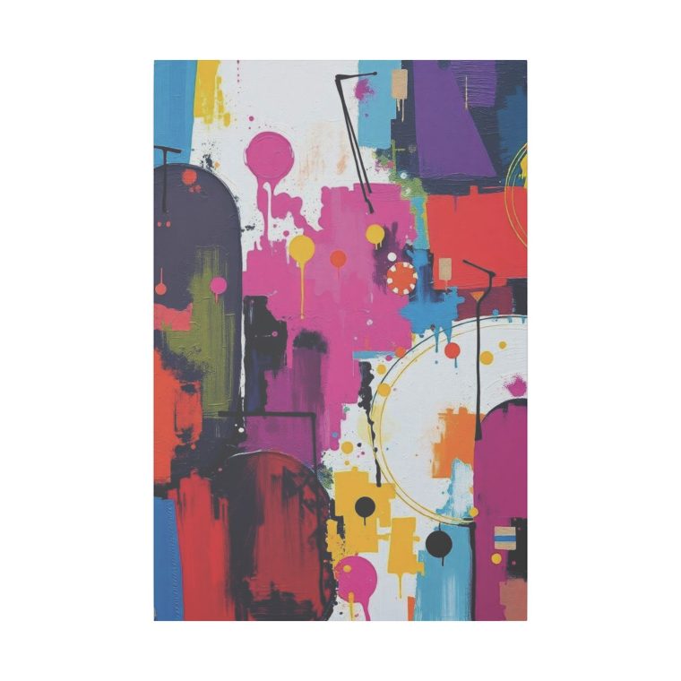 Vivid Fusion Wall Art A Dance of Colors and Textures - Image 5
