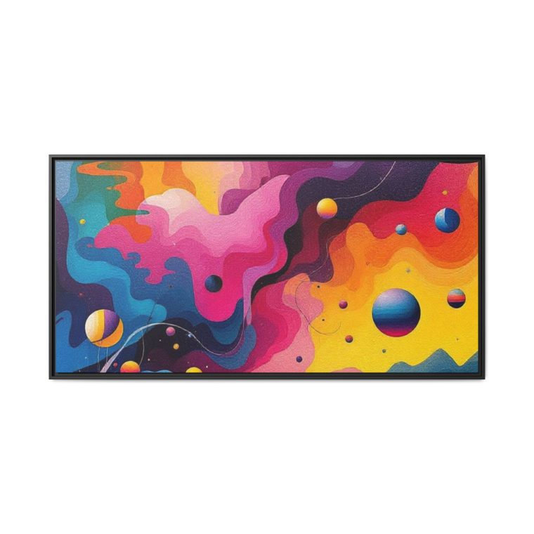 Modern Abstract Paint Swirls Large Canvas Wall Art - Image 29