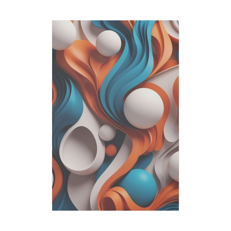 Flowing Dimensions Abstract 3D Wall Art - Image 9