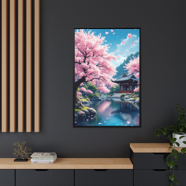 Traditional Japanese Temple Canvas Print Peaceful Home Decor - Image 8