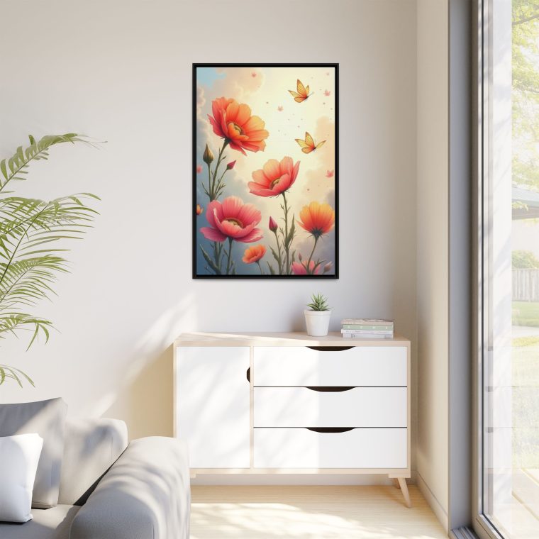 Petals in the Air Floating Floral Canvas - Image 11