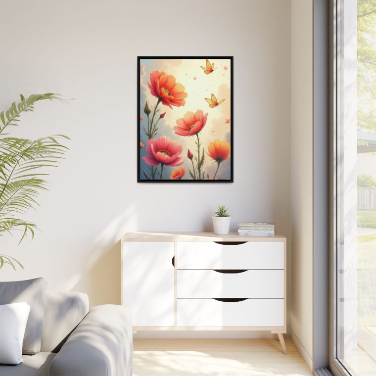 Petals in the Air Floating Floral Canvas - Image 15