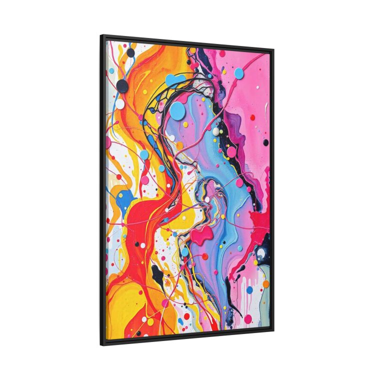 Abstract Bedroom Wall Art Calming Canvas Print - Image 6