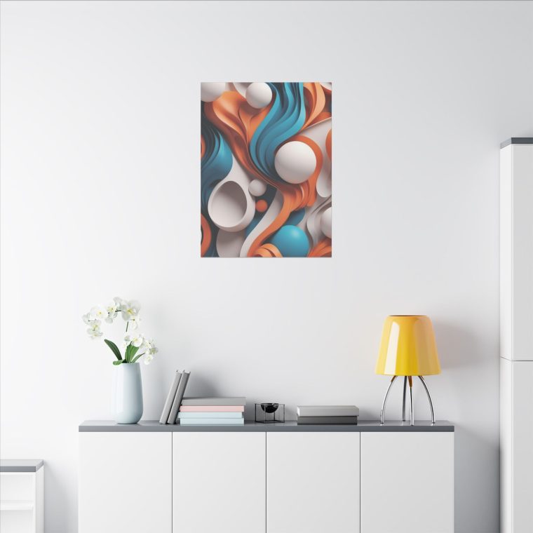 Flowing Dimensions Abstract 3D Wall Art - Image 8