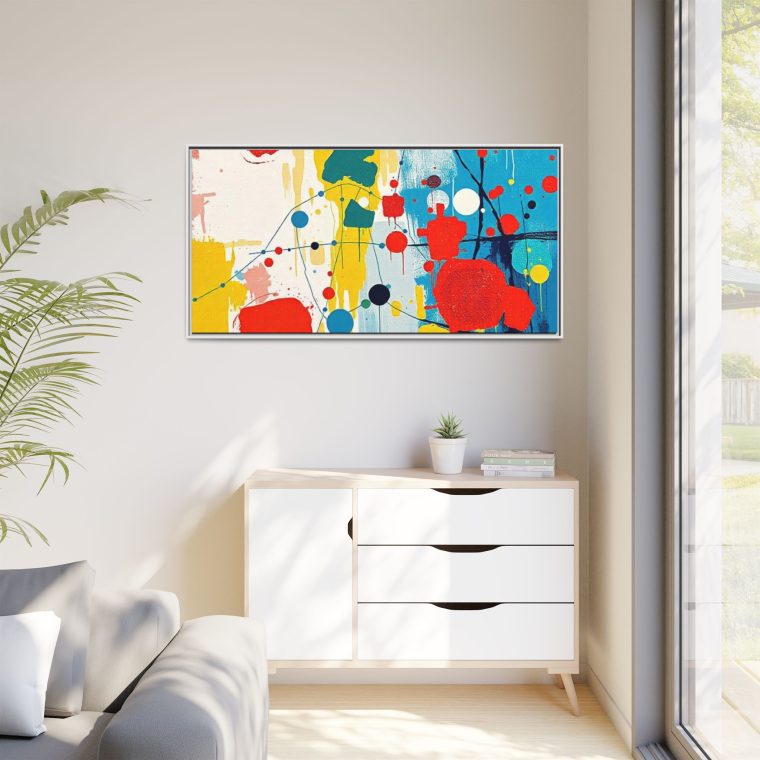 Abstract Kitchen Canvas Print Modern Dining Decor - Image 35