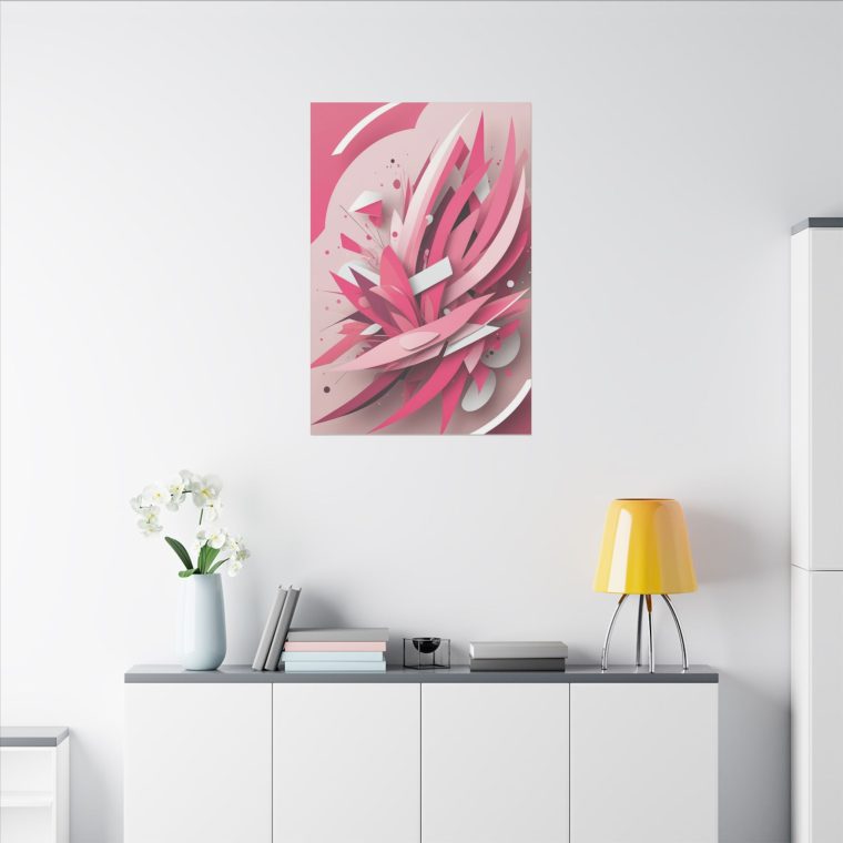 Explosive Pink Geometry Abstract Layers and Dynamic Design - Image 12