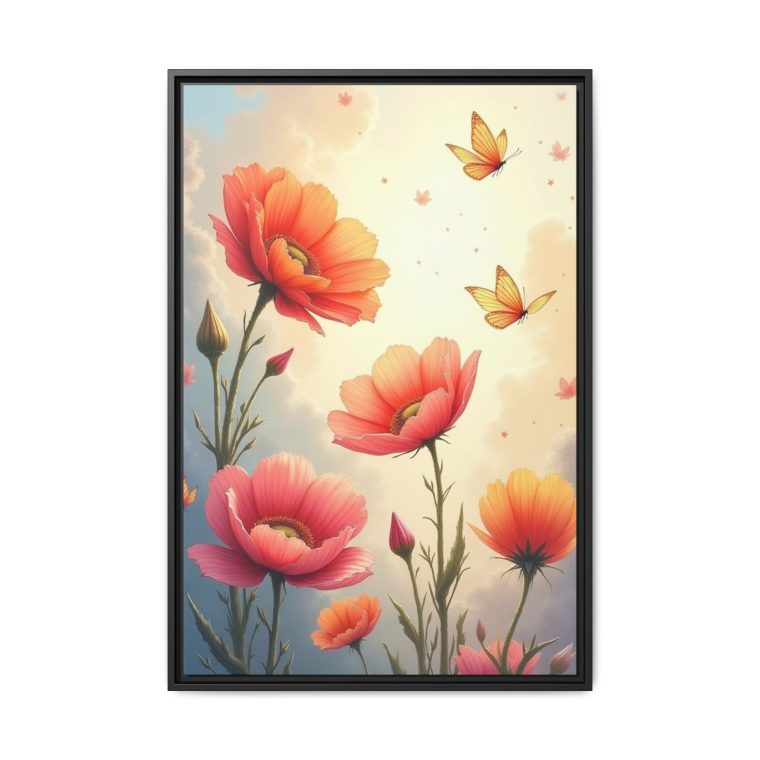 Petals in the Air Floating Floral Canvas - Image 5