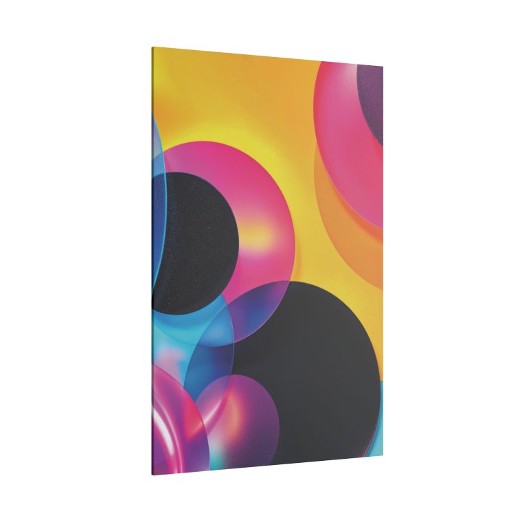 Radiant Geometry Abstract Shapes in Cyan, Pink, and Yellow - Image 18