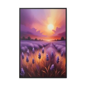 40x60 Canvas Mountain Wall Art Purple Abstract