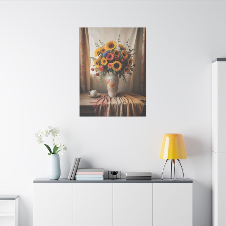 Vintage Simplicity Boho Vase of Flowers in Art - Image 24