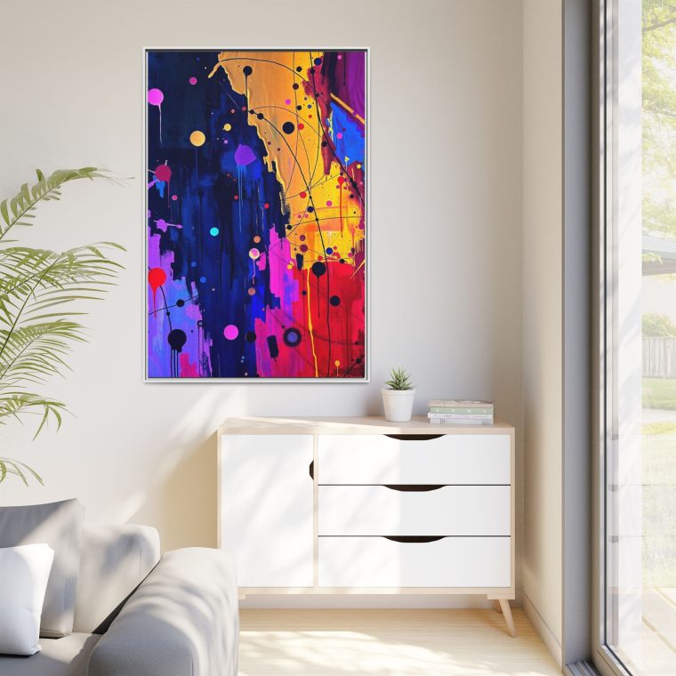 Abstract Hallway Wall Art Long Canvas Print - Image 35