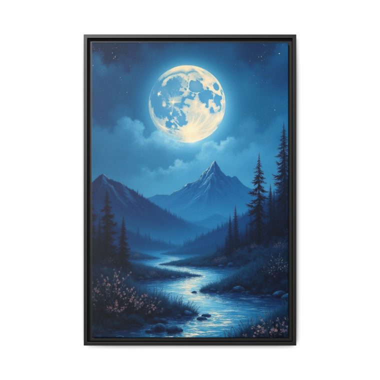 Lunar Dreams artwork featuring an enchanted moonlit horizon with soft celestial details.
