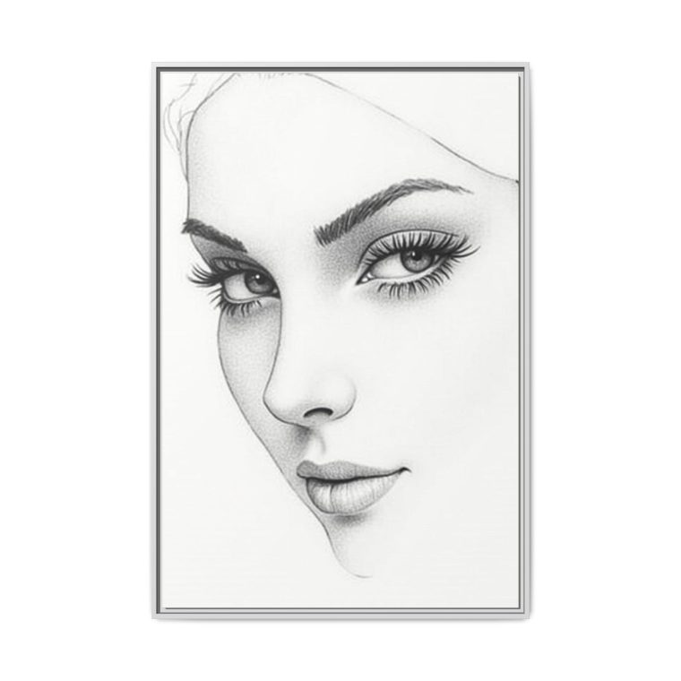 Abstract Line Art Face Wall Décor Perfect for Modern Interiors - Image 21