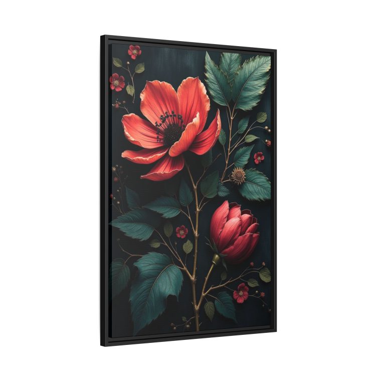 Obsidian Blooms Moody Wall Art Décor - Image 2