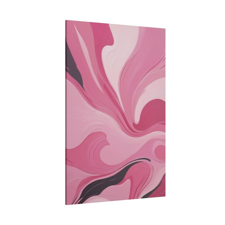 Gentle Pink Flow Abstract Oil Painting with Subtle Elegance - Image 10