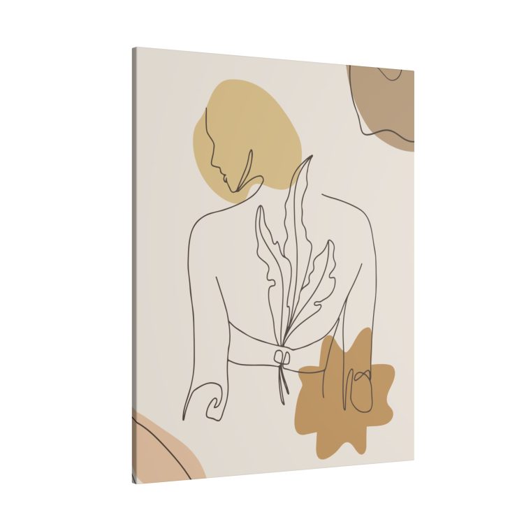 Minimalist Women Body Line Art Canvas Print - Image 22