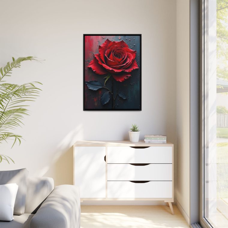 The Allure of Black Baccara Rose Wall Art - Image 11