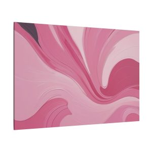 Gentle Pink Flow Abstract Oil Painting with Subtle Elegance