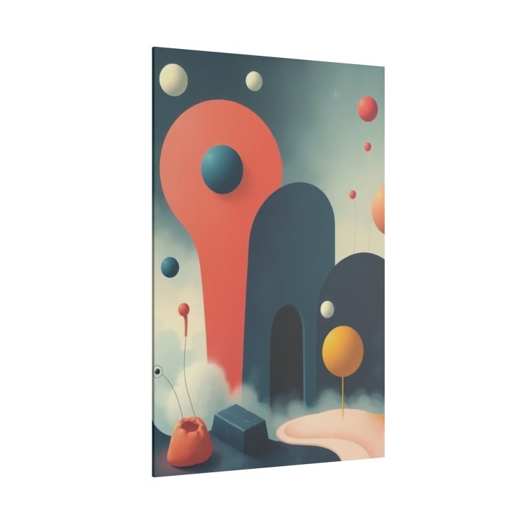 Surreal Dreamlike Art Abstract Shapes and Bold Colors in a Soft Atmosphere - Image 6