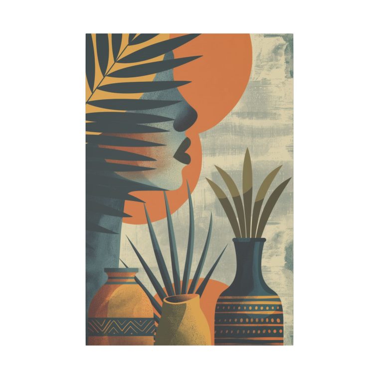 Pottery in Pixels A Digital Art Canvas Masterpiece - Image 2
