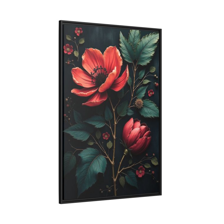Obsidian Blooms Moody Wall Art Décor - Image 6