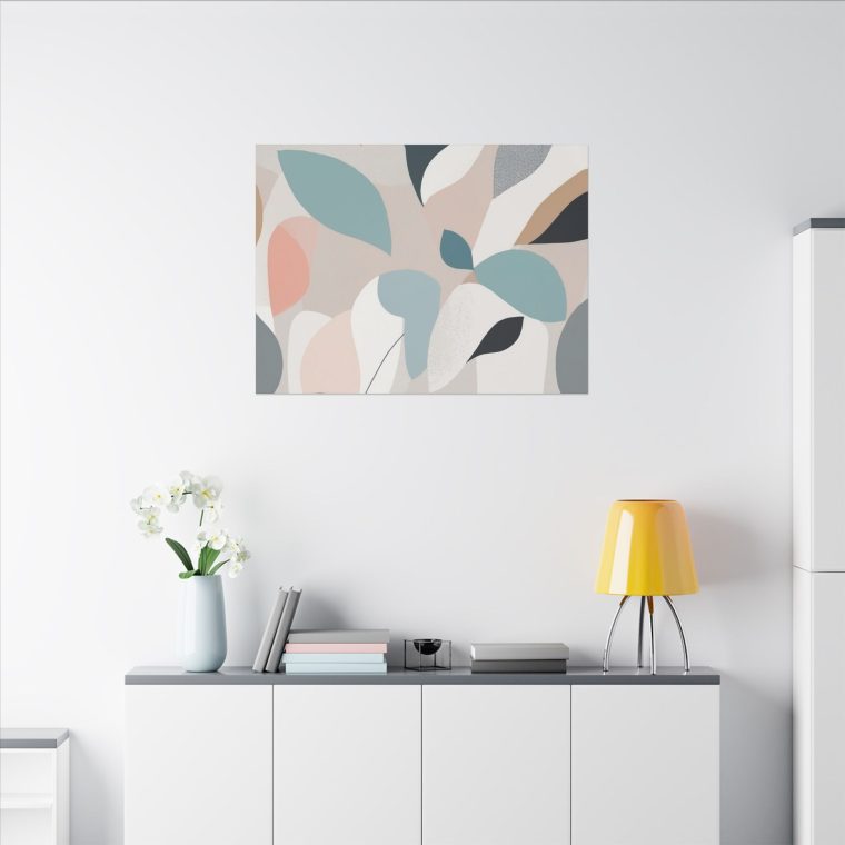 Botanical Bliss: Abstract Leaf Pattern Wall Art for Modern Interiors - Image 32