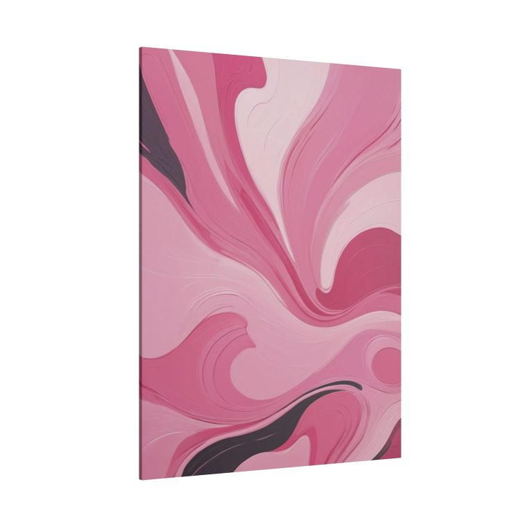 Gentle Pink Flow Abstract Oil Painting with Subtle Elegance - Image 18