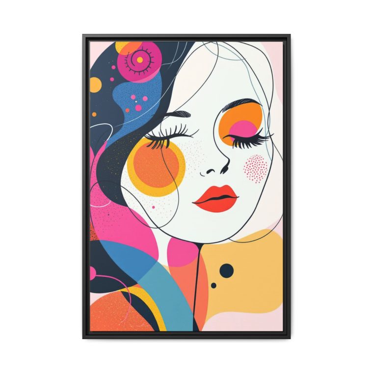 Large Abstract Face Art Wall Print Perfect for Bedrooms or Offices - Image 5