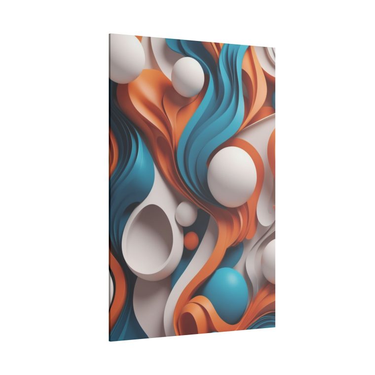 Flowing Dimensions Abstract 3D Wall Art