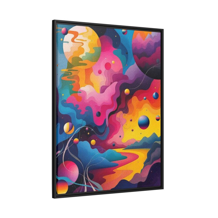 Modern Abstract Paint Swirls Large Canvas Wall Art - Image 18