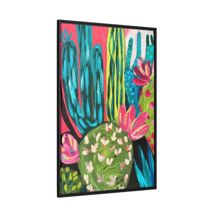 Maximalist Cactus Floral Abstract Art for Modern Spaces - Image 6