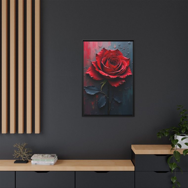 The Allure of Black Baccara Rose Wall Art - Image 4