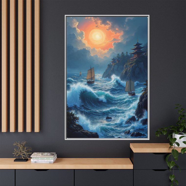 Japanese Great Wave Canvas Print Large Wall Art - Image 8