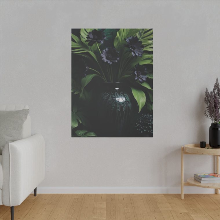 Modern Elegance Black Vase and Flowers in Natural Light - Image 15