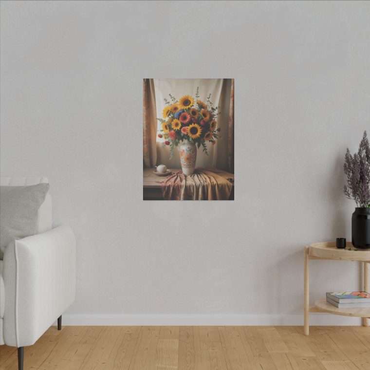 Vintage Simplicity Boho Vase of Flowers in Art - Image 7