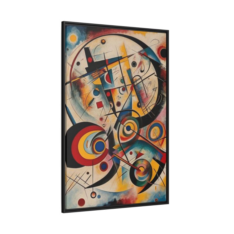Bold Geometric Abstract Canvas Print Modern Living Room Wall Art - Image 6