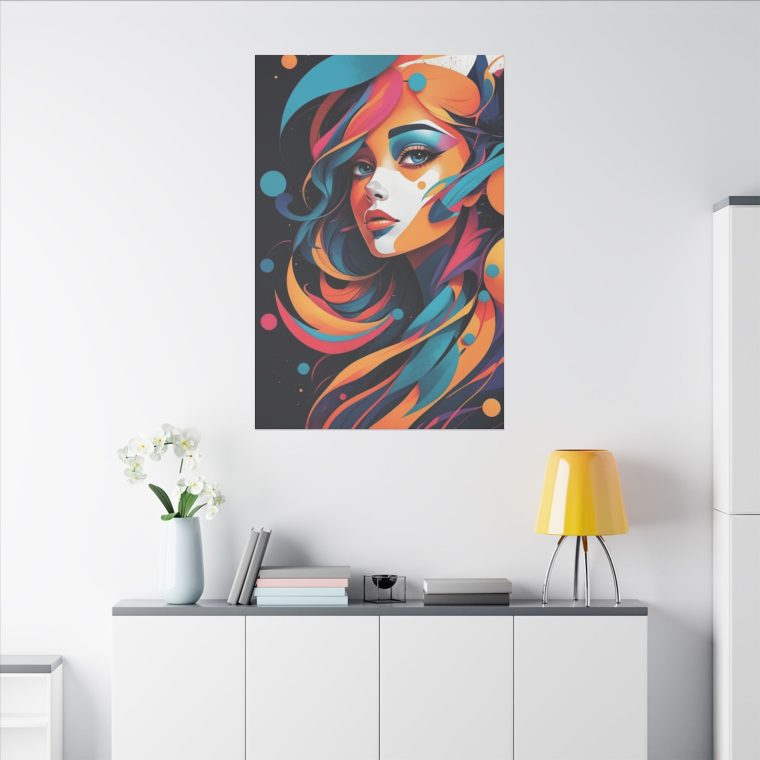 Vivid Portrait Abstract Expression with Dynamic Colors and Flow - Image 4