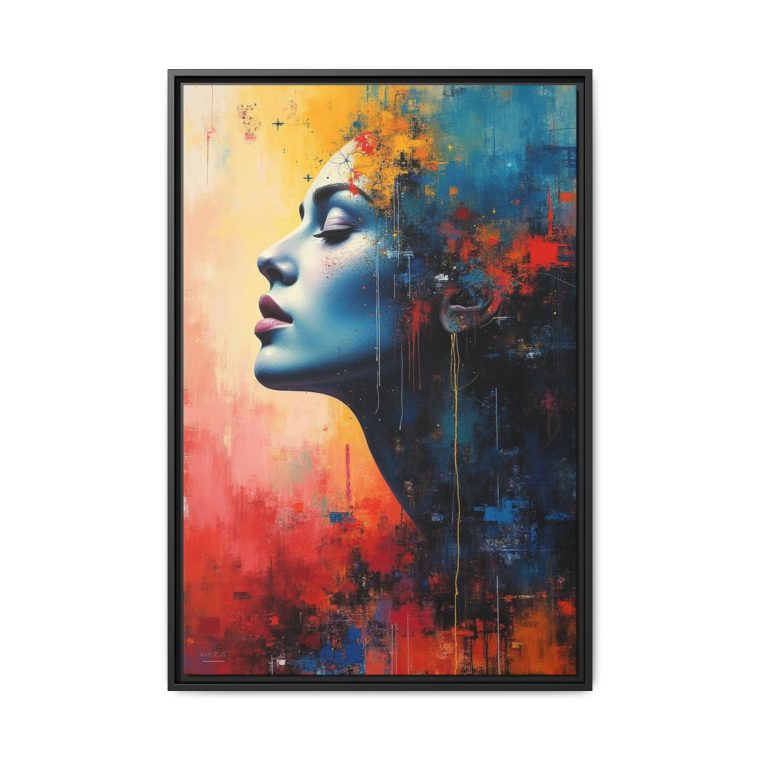 Abstract Face Canvas Prints Modern Art Design