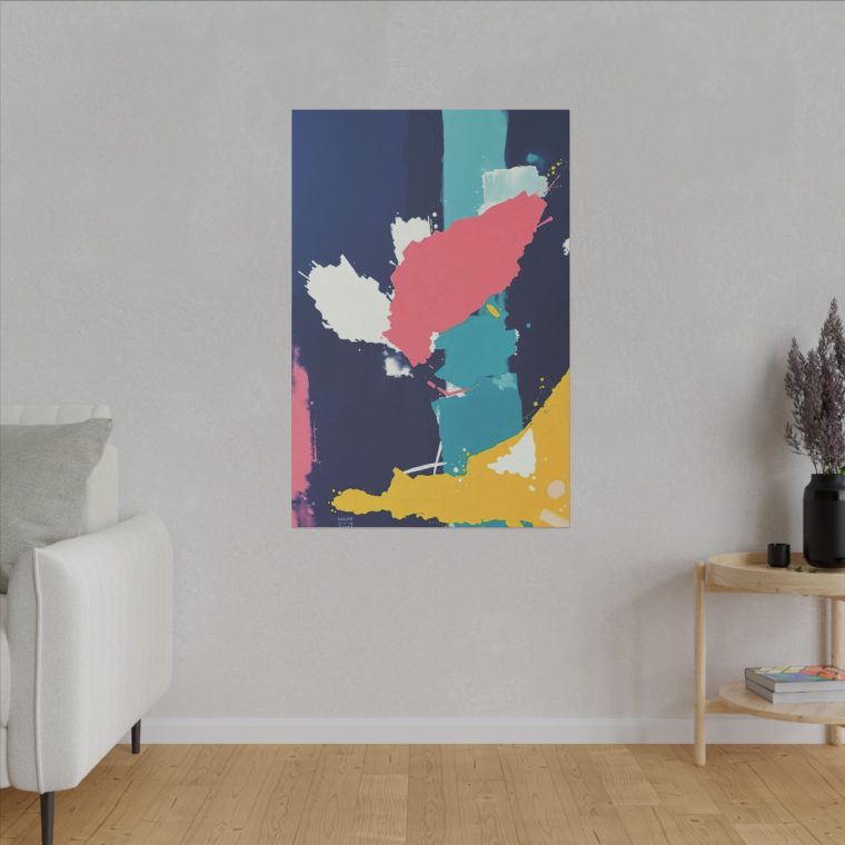 Bold Abstract Painting Vibrant Colors and Textured Brushstrokes in a Modern Style - Image 11