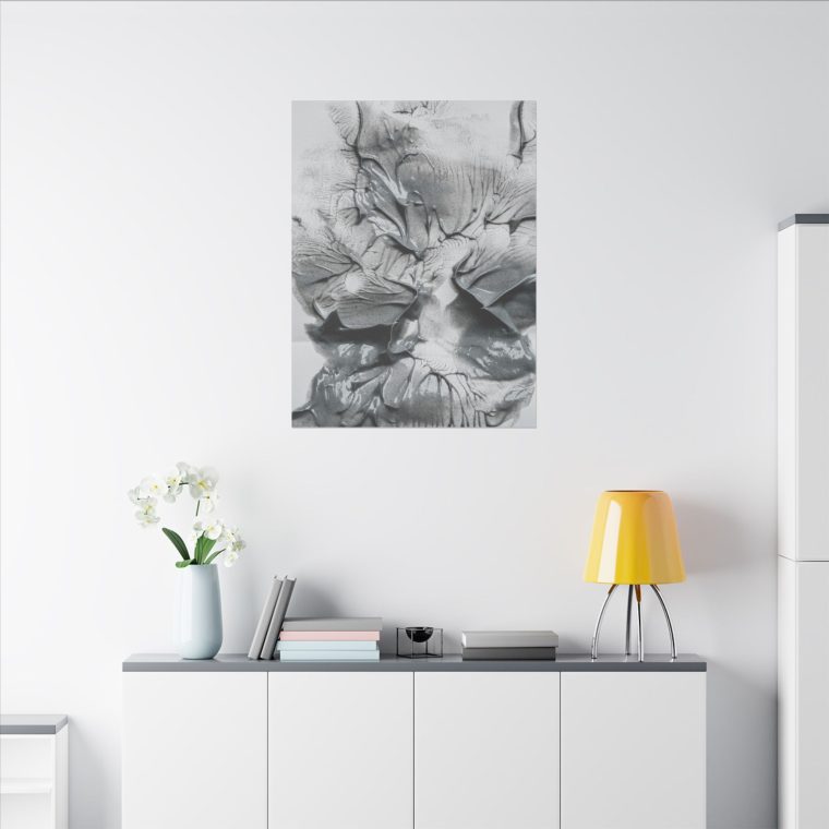 Elevated Elegance Top-View Grey Paint Wall Art - Image 16