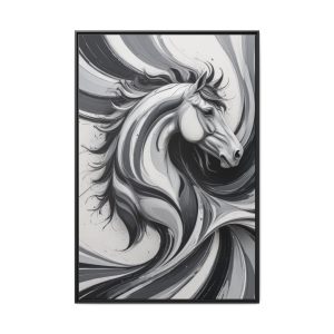 Horse Line Abstract Art Canvas Prints