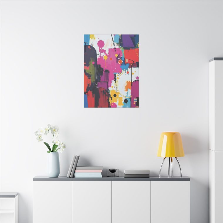 Vivid Fusion Wall Art A Dance of Colors and Textures - Image 4