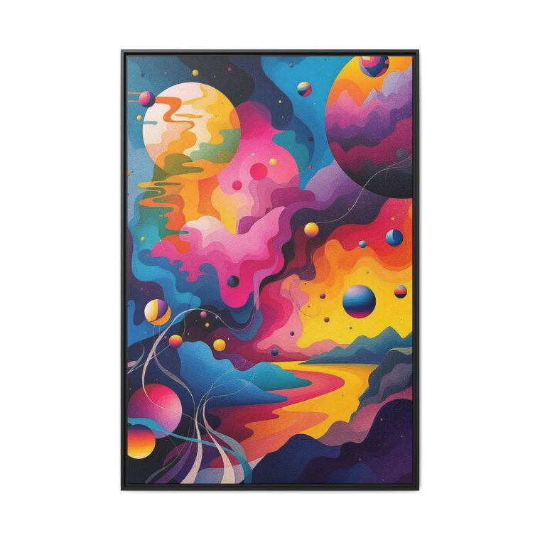 Modern Abstract Paint Swirls Large Canvas Wall Art - Image 33