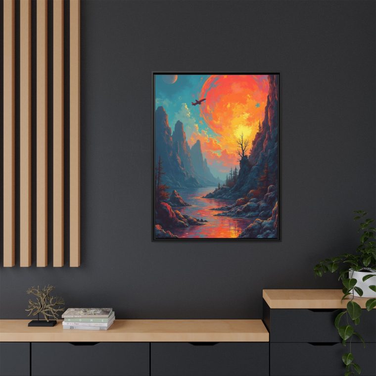Mountain Horizon Abstract Canvas Print | Modern Landscape Wall Art - Image 16