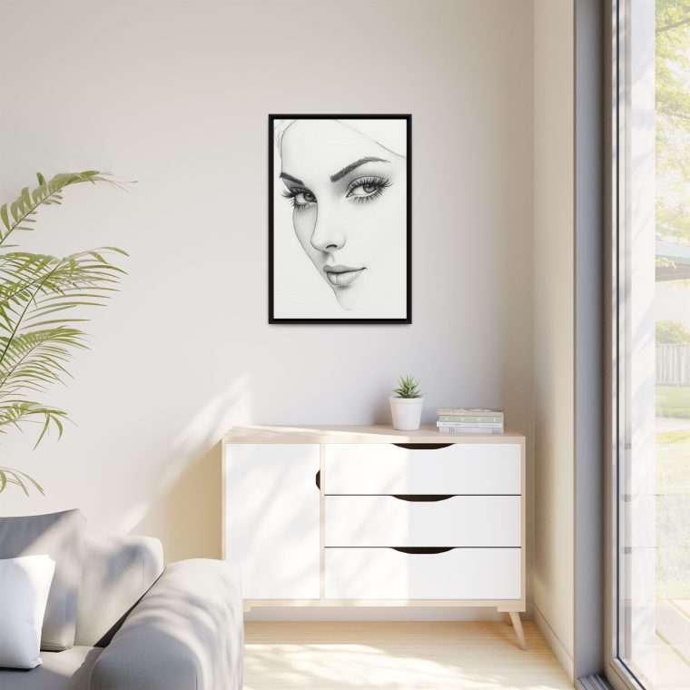 Abstract Line Art Face Wall Décor Perfect for Modern Interiors - Image 3