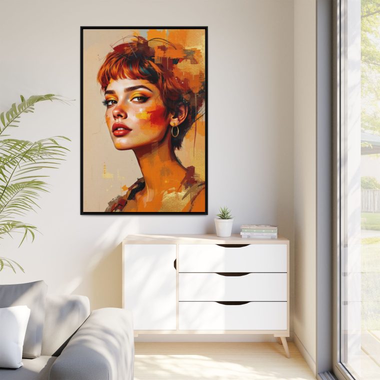 Neutral Boho Face Art Print - Modern Bohemian Wall Decor - Image 3