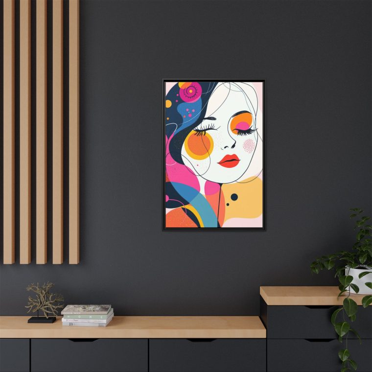 Large Abstract Face Art Wall Print Perfect for Bedrooms or Offices - Image 8