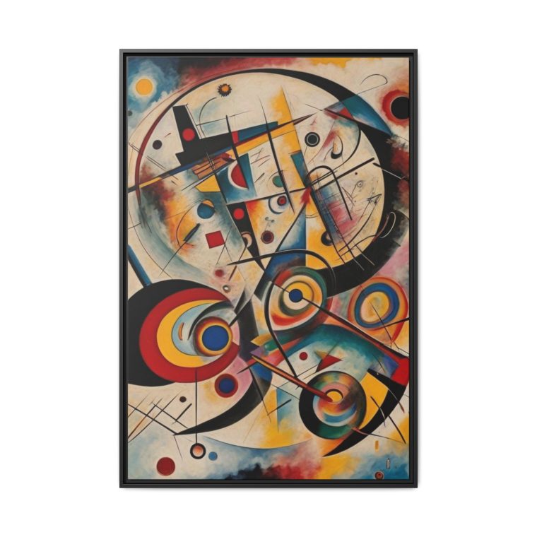 Bold Geometric Abstract Canvas Print Modern Living Room Wall Art - Image 5