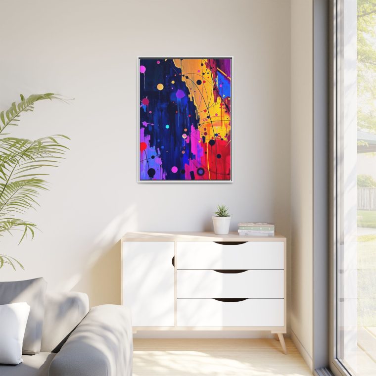 Abstract Hallway Wall Art Long Canvas Print - Image 11