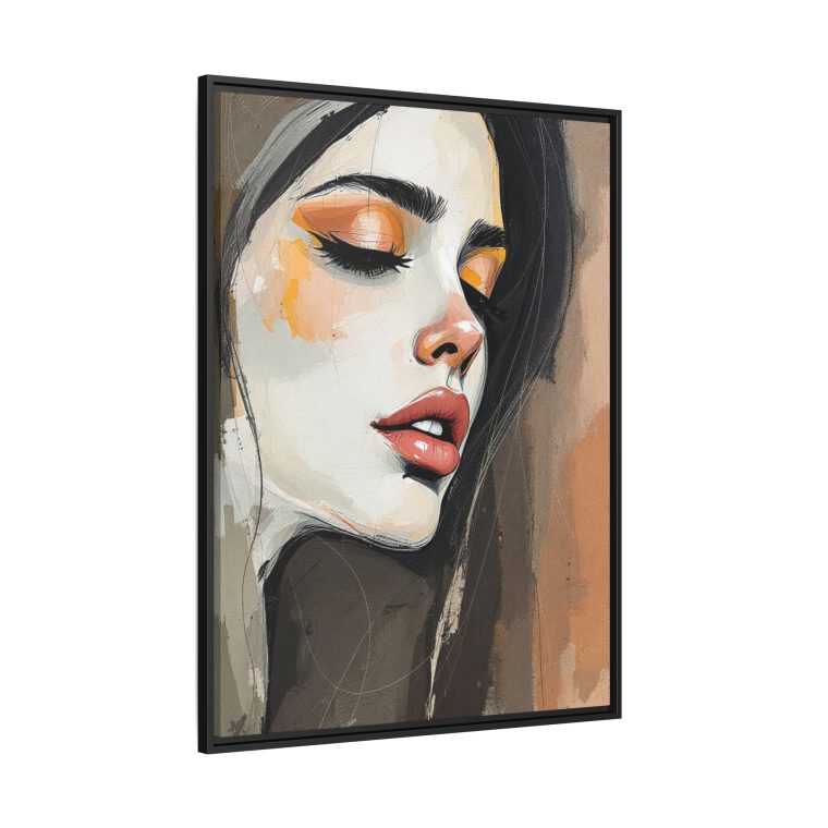 Modern Boho Abstract Face Earth Colors Wall Print - Image 14